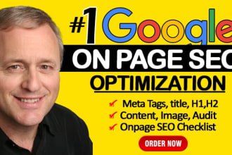 do perfect on page SEO optimization for wordpress and wix