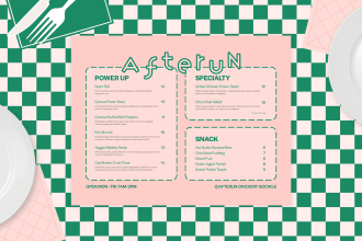 design a menu professionally with your restaurant branding for print and digital