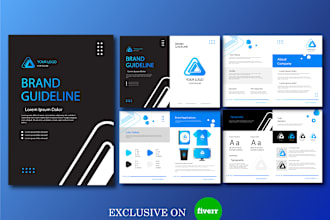 design modern brand corporate identity and brand guidelines