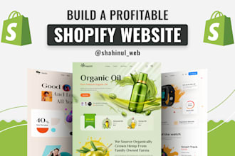 create shopify website or shopify stores