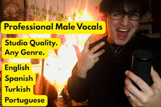 be your professional multilingual male singer for your song