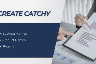 create catchy business names, product names and slogans