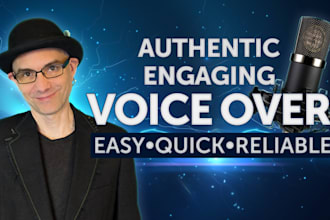 record an authentic, captivating, voiceover for your project