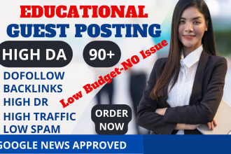 do SEO guest post dofollow backlinks on high traffic educational sites