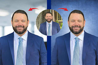 do professional headshot editing and photo retouching in photoshop