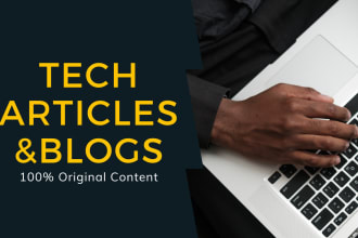 do SEO article writing for you on tech