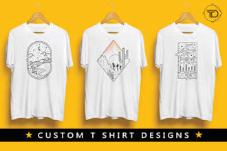 do creative custom minimalist t shirt design