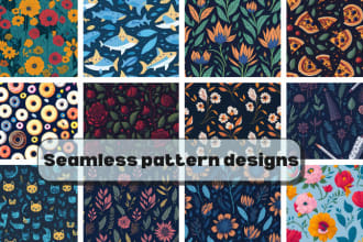 do seamless pattern design or geometric patterns