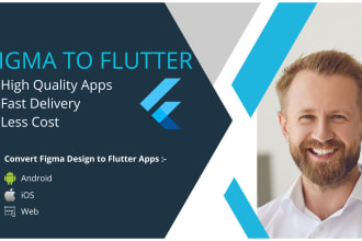 convert figma design to flutter mobile apps or web apps