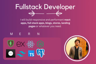 be full stack mern developer using reactjs, next js, express, node