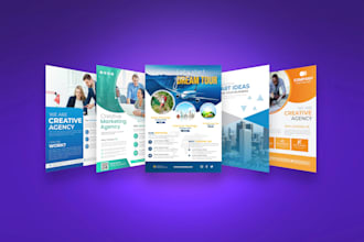 design professional flyer, brochure, and leaflet