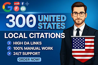 list your business in top 300 live USA local SEO citations