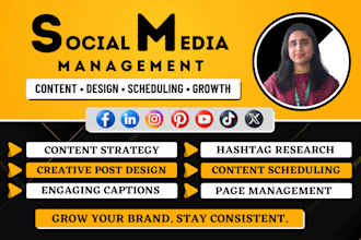 social media manager and content creator