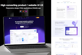high converting website web app UI UX design in figma