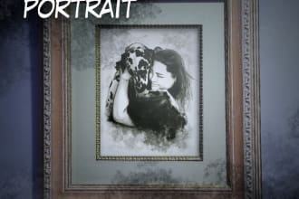 make an awesome digital pencil portrait of whatever you want