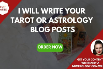 write your tarot or astrology blog posts