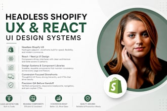 design headless shopify UX and react UI design systems