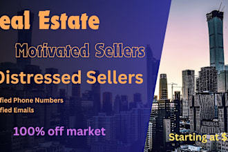 provide high quality distressed and motivated sellers leads