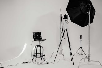 product photos including studio and photographer
