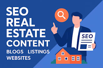 write SEO friendly real estate blogs and articles