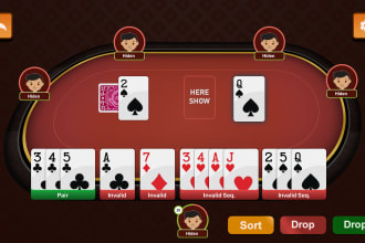 give reskinned real money rummy android game design with web