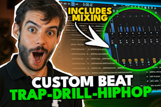 create a custom rap, trap, drill or hip hop beat