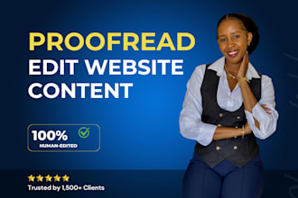 professionally proofread and edit your website content