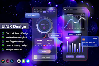 design amazing UI UX design for mobile and web user interface