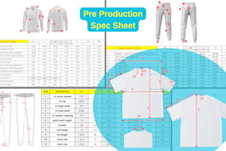 do clothing size chart, critical measurement for manufacture