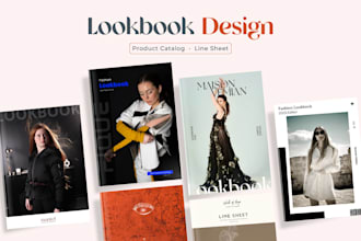 design fashion lookbook, product catalog and line sheet