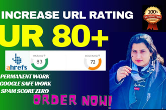 increase domain url rating ahrefs ur 80 plus of you website