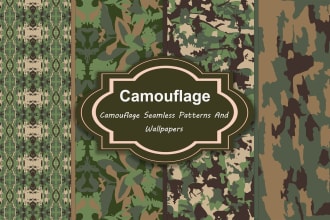 design unique camo patterns and wallpapers that will make your space stand out