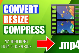 convert or resize or compress your video to mp4