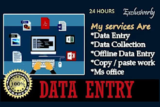 do data entry, copy paste