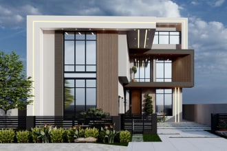 do 3d modeling and realistic exterior rendering