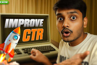 design catchy youtube thumbnails in 2hrs