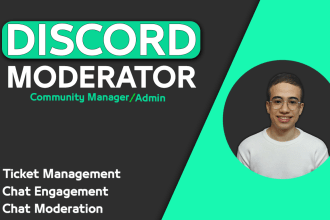 be your discord moderator, discord manager, or admin