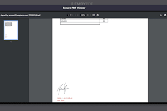 secure and easy electronic PDF signing webapp
