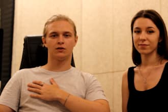 record professional male and female duet vocals