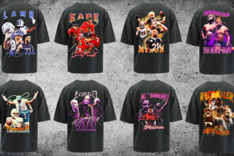 design sports stars and celebrity t shirts designs for you