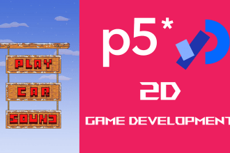 create a 2d video game in p5 or processing