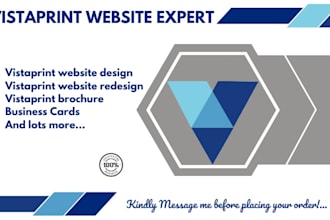 design vistaprint website, design and redesign wix website