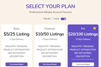 be your alibaba listing manager SEO industry trending