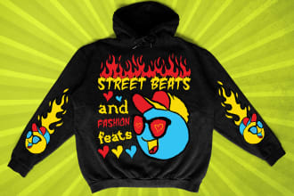 design hoodie and streetwear clothing merch graphic t shirt
