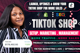 setup tiktok shop, shopify integration and tiktok dropshipping marketing