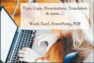 do a fast typing job, retype pages, pdf to word, fast typist