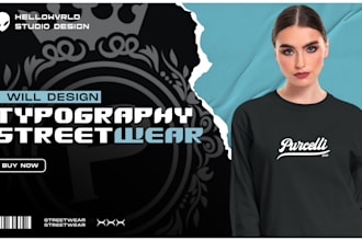 design custom and trendy typography t shirt design