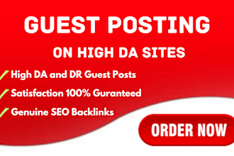 do SEO guest post backlinks and guest posting on high da pa websites