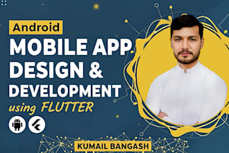 build a custom flutter mobile app with UI design and figma to flutter