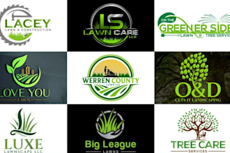 create high quality removal, agriculture, landscape and lawn care logo